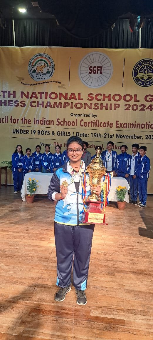 Sugirtha S Wins Gold at National Level Chess Championship