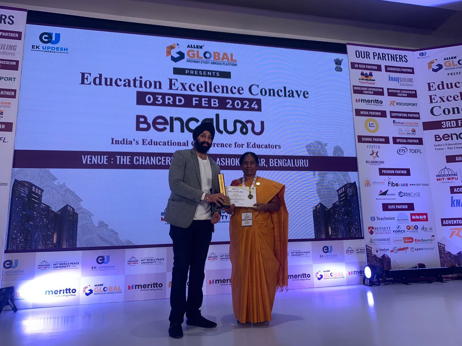 Top Educators Award at Educational Excellence Conclave 2024