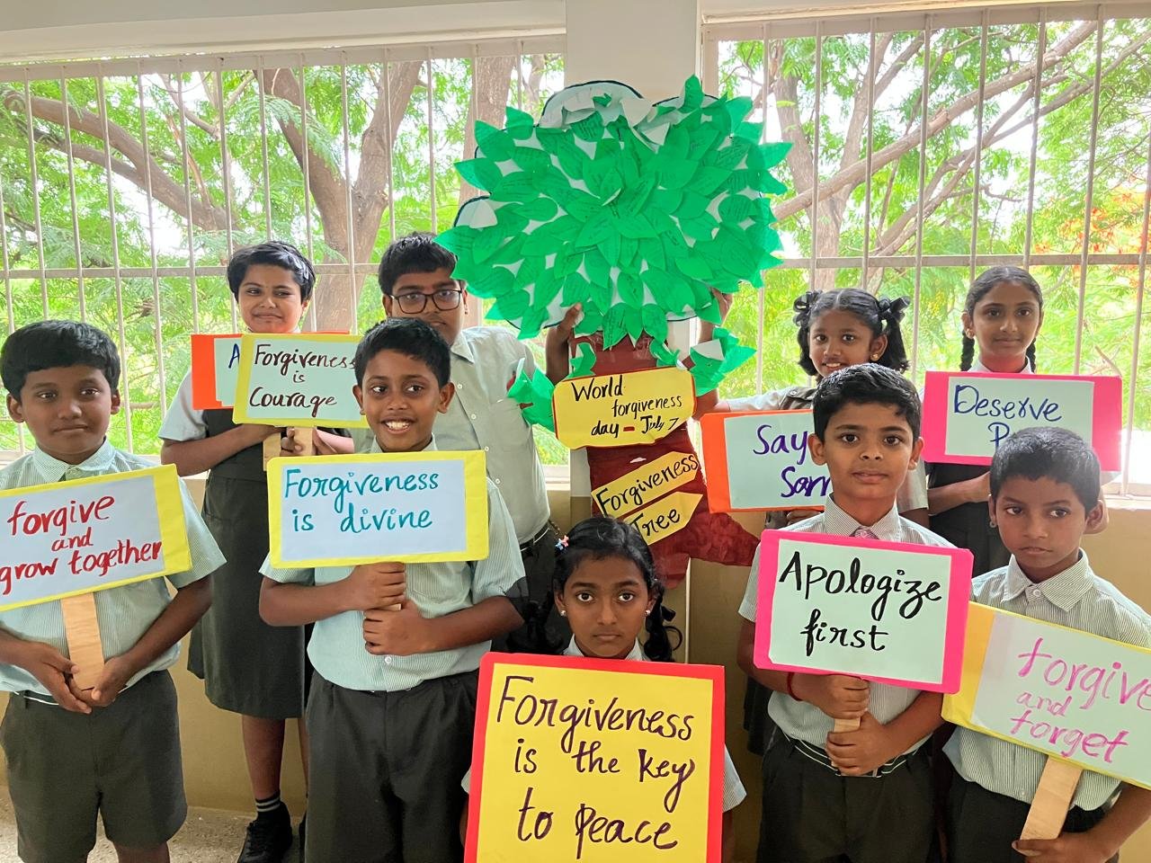 Grade V Inspires with Assembly on Forgiveness and Peace